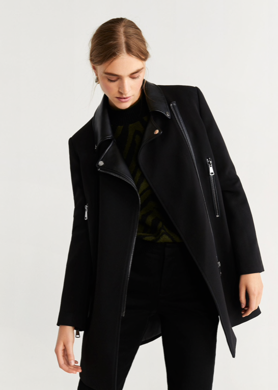 Mango Black Coat $47.99
